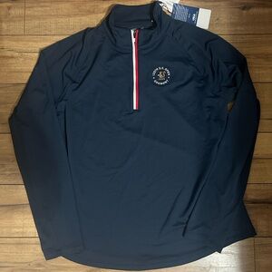 Walter Hagen Quarter-Zip Pullover with Embroidered Logo